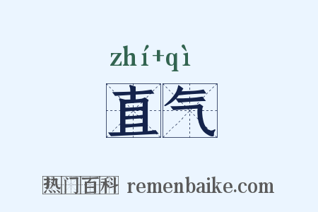 直气是什么意思的图片